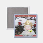 Rose der Freundschaft Magnet (Vorderseite/Rückseite)