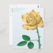 Rose der Freundschaft Postkarte (Vorne/Hinten)