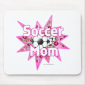 Rose der Fußball-Mama Mousepad (Vorne)