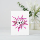 Rose der Fußball-Mama Postkarte (Stehend Vorderseite)
