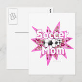 Rose der Fußball-Mama Postkarte (Vorne/Hinten)