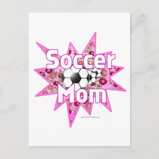 Rose der Fußball-Mama Postkarte (Vorderseite)