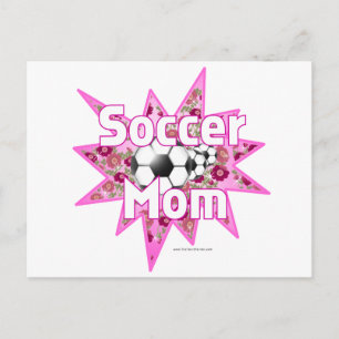 Rose der Fußball-Mama Postkarte