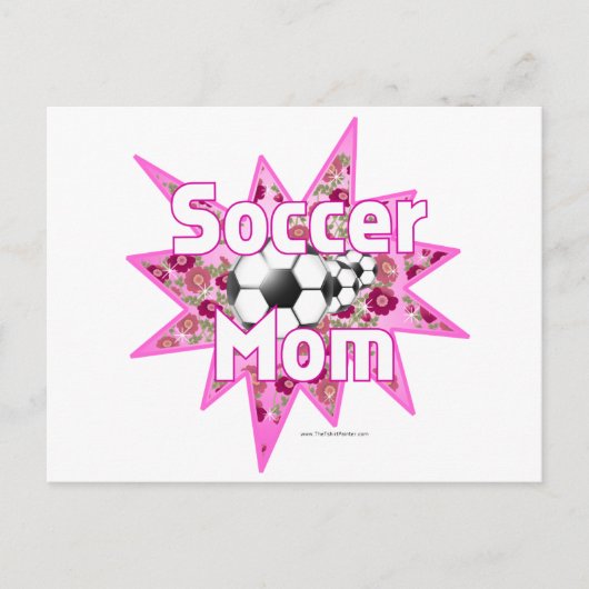Rose der Fußball-Mama Postkarte (Vorderseite)