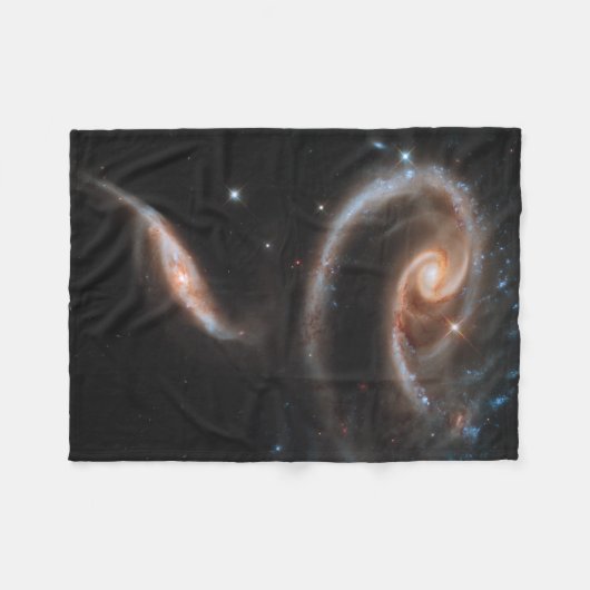 Rose der Galaxien Fleecedecke (Vorderseite (Horizontal))