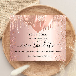 Rose der Geburtstagspartei Save the Date