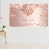 Rose der Geburtstagsparty Banner