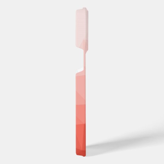 Rose der geometrischen Maschenöffnung Monogram iPhone Hülle (Rechte Seite)