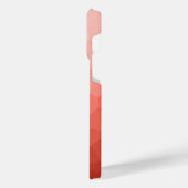 Rose der geometrischen Maschenöffnung Monogram iPhone Hülle (Linke Seite)