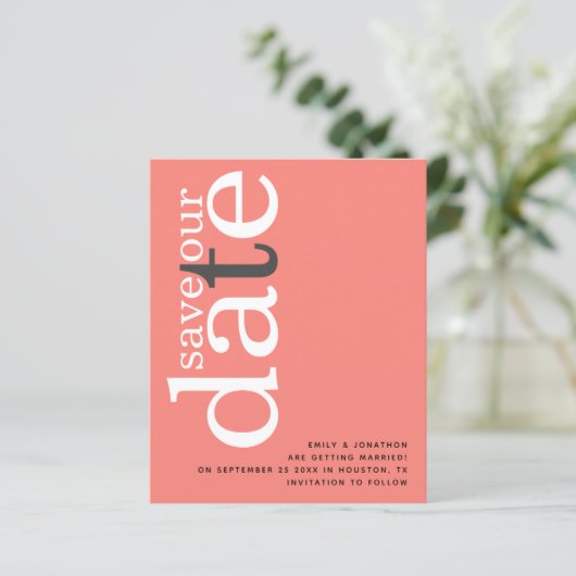 Rose der Haushaltskorallen Rosa QR-Code Save the D (Stehend Vorderseite)