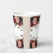 Rose der Herbstflora Blume Pappbecher (Rechts)