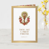 Rose der katholischen Priesterweihnachtsordnung Karte (Gelbe Blume)