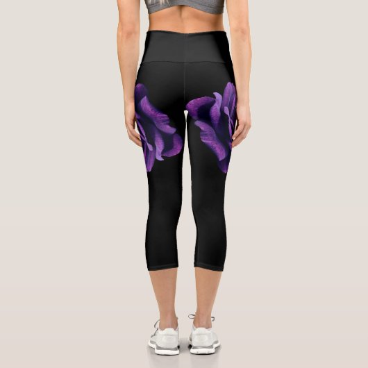 Rose der Liebe Capri Leggings (Rückseite)