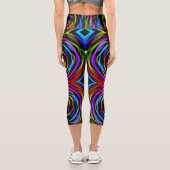 Rose der Liebe Capri Leggings (Rückseite)