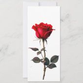 Rose der Liebe Einladung (Vorderseite)