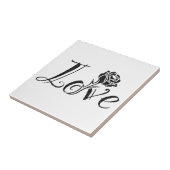 Rose der Liebe Fliese (Seite)