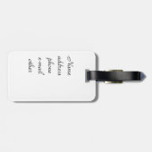 Rose der Liebe_Gepäckmarke Gepäckanhänger (Rückseite horizontal)