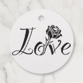 Rose der Liebe Geschenkanhänger (Rückseite)