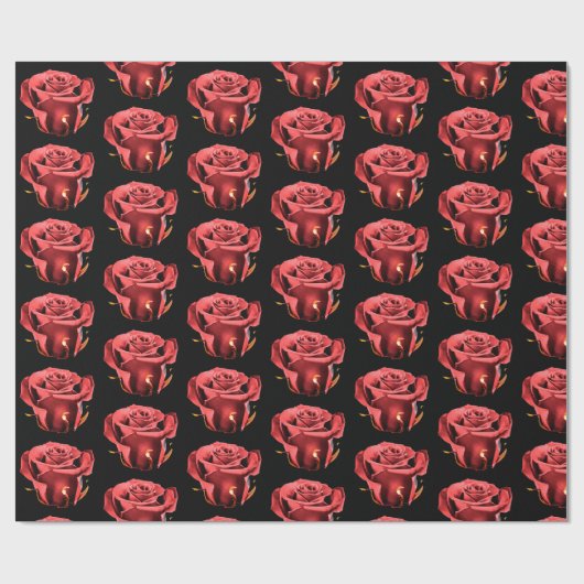 Rose der Liebe Geschenkpapier (Flach)