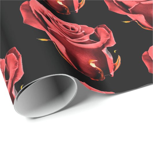 Rose der Liebe Geschenkpapier (Rolleneckpunkt)