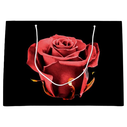 Rose der Liebe Große Geschenktüte (Vorderseite)