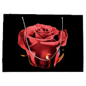 Rose der Liebe Große Geschenktüte (Rückseite)