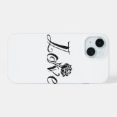 Rose der Liebe iPhone 15 Hülle (Rückseite (Horizontal))