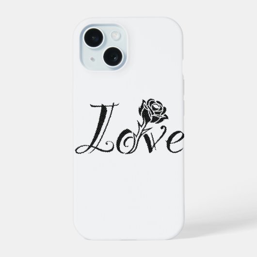 Rose der Liebe iPhone 15 Hülle (Rückseite)