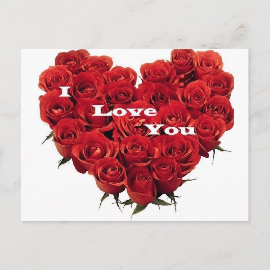 Rose der Liebe. Postkarte (Vorderseite)