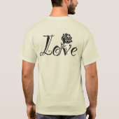 Rose der Liebe T-Shirt (Rückseite)