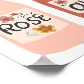 Rose Der Mensch und die Weintrauben Poster (Ecke)