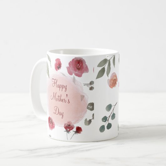 ROSE DER MUTTER-LIEBE KAFFEETASSE (Vorderseite Links)