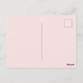 Rose der Mutter mit Blumenstrauß und Rot Postkarte (Rückseite)