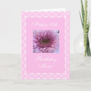 Rose der Mutter zum 50. Karte