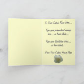 Rose der Personalisierten Blume mit der Rose-Karte Dankeskarte (Innenseite)