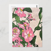 Rose der Prärie, hübsche Blumendarstellung, Postkarte (Vorne/Hinten)