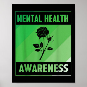 Rose der psychischen Gesundheit Poster