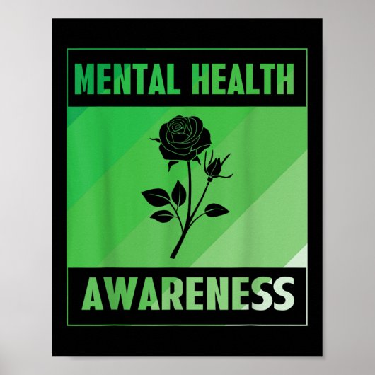 Rose der psychischen Gesundheit Poster (Vorne)