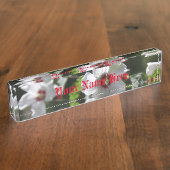 Rose der Sharon-Namensplatte Namensplakette (Seite)