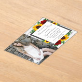 Rose der Sonnenblumen Acryleinladungen (Ablage )