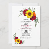 Rose der Sonnenblumen Einladung (Vorderseite)