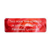 Rose der Sticker-Buchspende (Vorne)