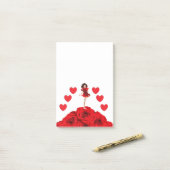 Rose Der Tänzer Post-it Klebezettel (Auf Schreibtisch)