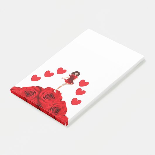 Rose Der Tänzer Post-it Klebezettel (angewinkelt)