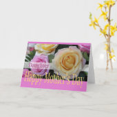 Rose der Tochter Karte (Gelbe Blume)