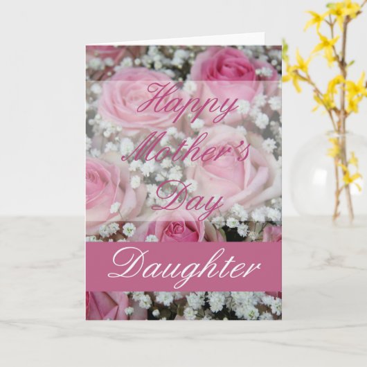 Rose der Tochter Karte (Gelbe Blume)