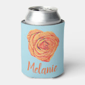 Rose der tropischen Mandarine Dosenkühler (Kanne Vorderseite)