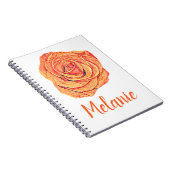 Rose der tropischen Mandarine Notizblock (Rechte Seite)