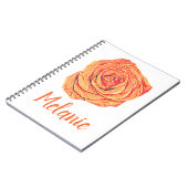 Rose der tropischen Mandarine Notizblock (Linke Seite)
