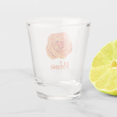Rose der tropischen Mandarine Schnapsglas (Rückseite)